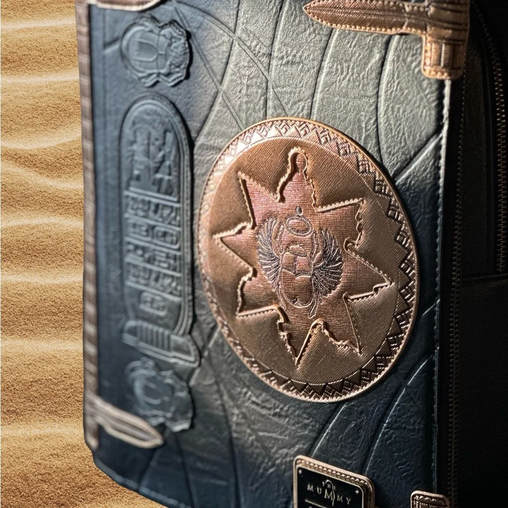 Loungefly the Mummy Book of the Dead Backpack - Picture 4 of 9